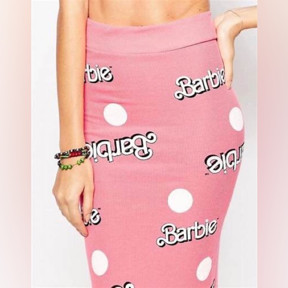 Wildfox Pink Barbie Ribbed Skirt